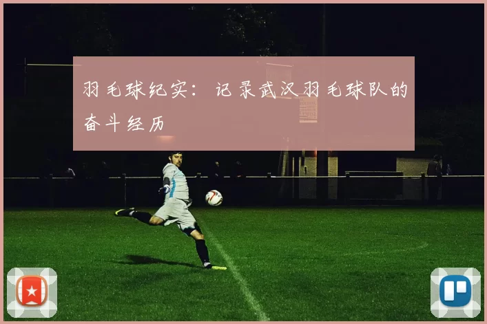 羽毛球纪实：记录武汉羽毛球队的奋斗经历